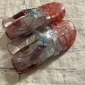 SIMPLE JOYS BY CARTER’S KIMMIE NORA GLITTER JELLY TODDLER GIRLS SANDALS SIZE 10M